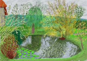 The Pond in Autumn - David Hockney