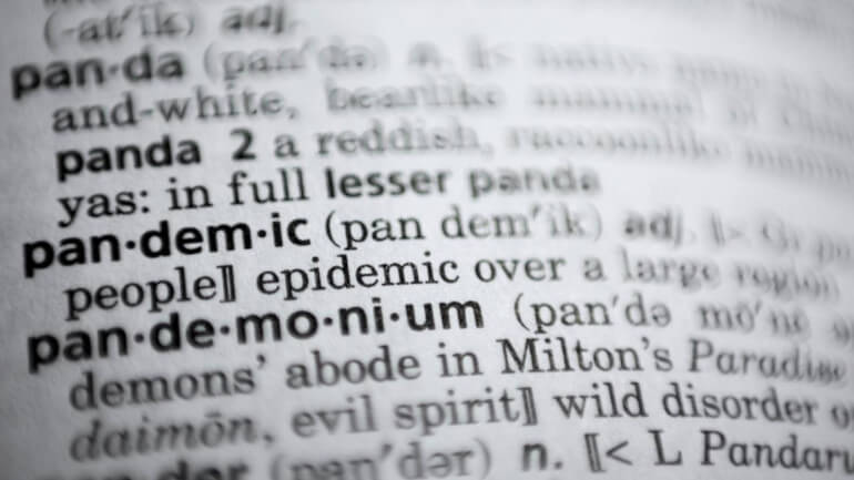 "Πανδημία" η λέξη της χρονιάς του λεξικού Merriam-Webster για το 2020