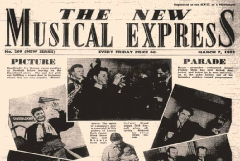 Στις 7 Μαρτίου του 1952 κυκλοφορεί η βρετανική μουσική εφημερίδα New Musical Express (NME).